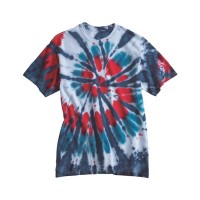 Dyenomite Multi-Color Cut-Spiral Tie-Dyed T-Shirt